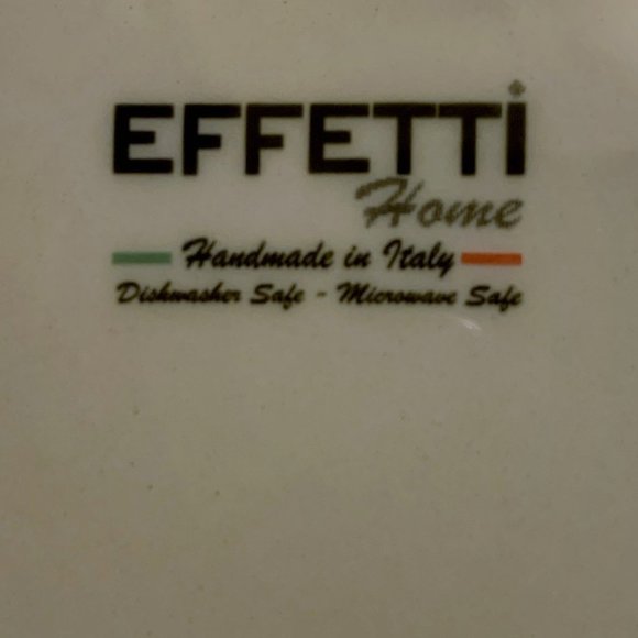 Beautiful Square Appetizer Plate by Effetti - Handmade in Italy - Rabbit Design - Picture 4 of 5